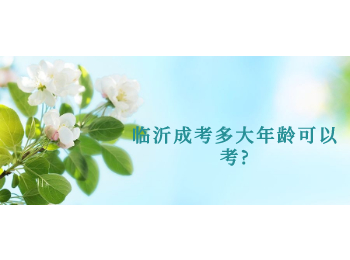 临沂成考多大年龄可以考?