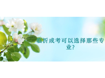 临沂成考可以选择那些专业?